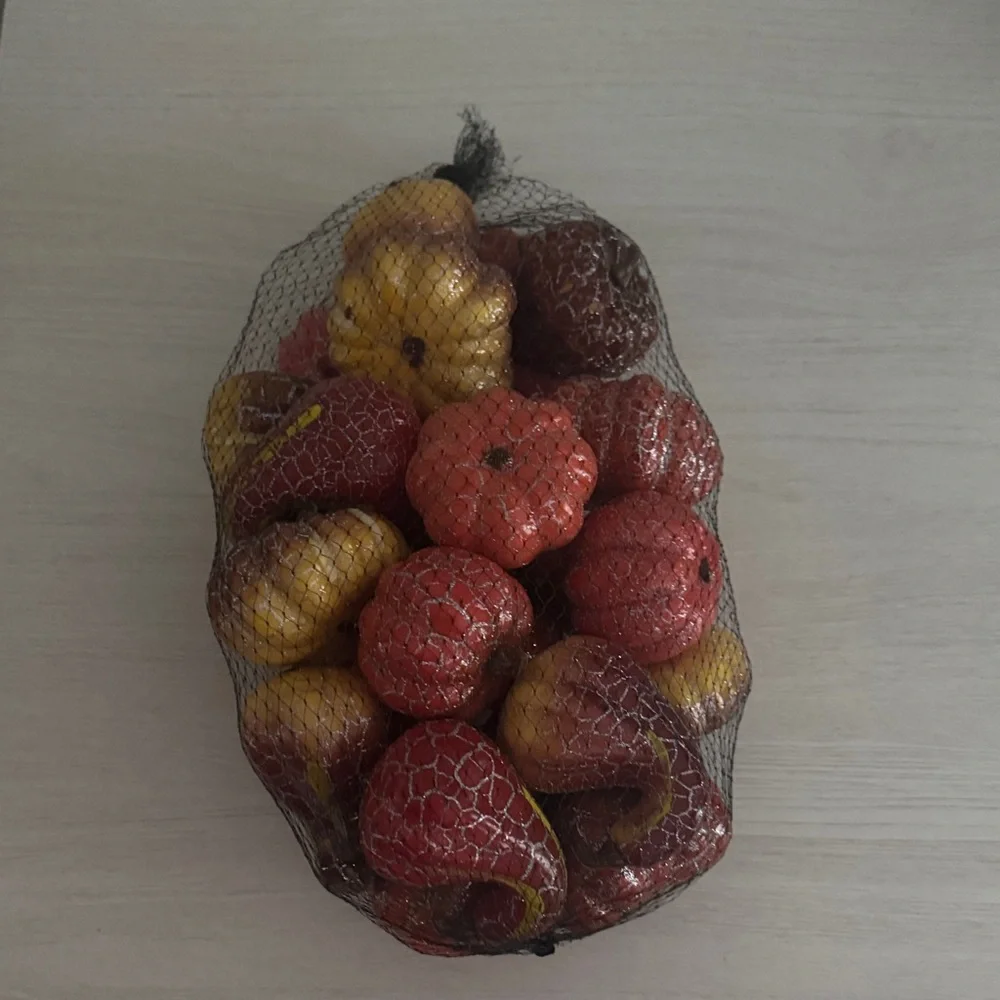 Decorative Assorted Faux Sparkly Gourds - 25 pieces EUC
